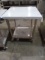 S/S TABLE ON CASTERS