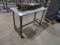 METAL WORK TABLE CASTERED 48” X 20”