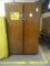 2 DOOR CABINET W/WELDING ROD APRONS HARDWARE