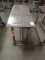 STEEL CASTERED TABLE 48” X 20”