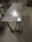 STEEL CASTERED TABLE 48” X 20”