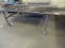 METAL WORK TABLE CASTERED 96” X 48” NO CONTENTS