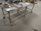 METAL CASTERED TABLE 96” X 36”