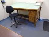 DRAFTING TABLE W/STOOL