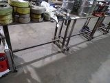 METAL WORK TABLE CASTERED 48” X 20”