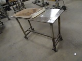 STEEL CASTERED TABLE 48” X 20”