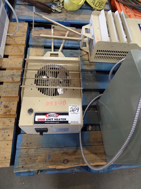 INDEECO UHIR UNIT HEATERS MOD. 240-U1050C-DT (X2) | Proxibid