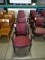 BLACK ARM CHAIRS W/PADDED BACK & PADDED SEAT (X5)