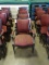 BLACK ARM CHAIRS W/PADDED BACK & PADDED SEAT (X4)
