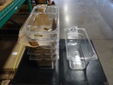 NEW 1/3 PLASTIC CLEAR PANS 6