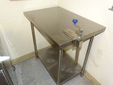 S/S TABLE W/CAN OPENER 36 X 24