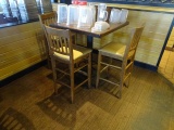 PUB HIGH TABLE W/3 CHAIRS