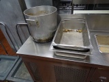 S/S PANS (X17) NEED TO BE WASHED & 1 POT & 4 SHEET PANS