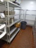 ALUMINUM SHELF UNIT 60” X 24”