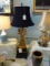 METAL GOLD BRUSHED LAMP  RETAIL $238