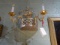 SCONCE ITALIAN METAL & CRYSTAL (X2)  RETAIL $1100