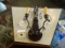 SCONCE BRONZE & CRYSTAL  RETAIL $222
