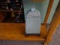 PORCELAIN TURQUOISE & BLACK VASE  RETAIL $340