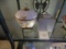TEA CADDIE & PORCELAIN JAR (X2)  RETAIL $100