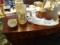 MERCURY GLASS VASE, CANDY DISH & ASIAN BOWL (X7)  RETAIL $55