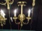 SCONCES BRASS PALM TREE 2/LIGHT (X2)  RETAIL $235