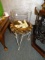 VASE W/METAL ROSES W/STAND  RETAIL $125