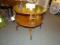 DUNCAN PHYFE LEATHER TOP OCC TABLE RETAIL $900