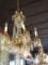 CHANDELIER ANTIQUE CRYSTAL 6/LIGHT  RETAIL $3200