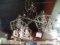 CHANDELIER CHROME INDUSTRIAL 4/LIGHT  RETAIL $530