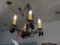 HANGING LIGHT METAL BLACK CRYSTAL  RETAIL $379