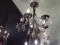 CEILING MOUNT BLACK METAL W/CRYSTAL 5/LIGHT  RETAIL $415