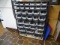 SHELF W/TUBS, LAMPS, HARPS & CHAIN
