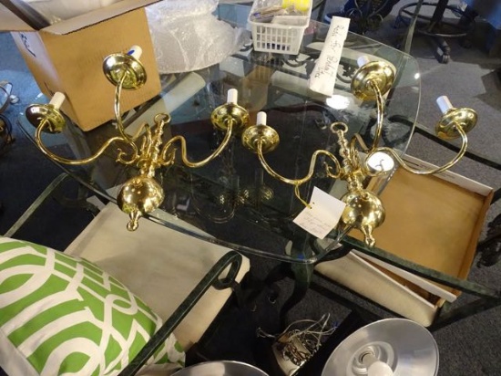 SCONCE BRASS 3/LIGHT (X2) RETAIL $75