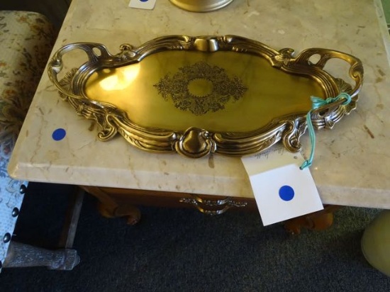 BRASS SERVING TRAY RETAIL $297