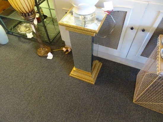 MIRROR STANDS TALL W/GOLD (X2)  RETAIL $450