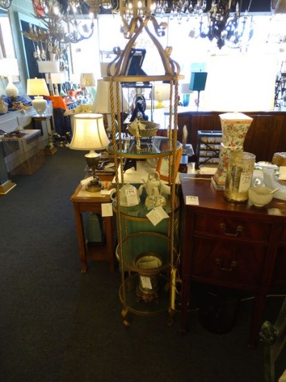 METAL CURIO CABINET  RETAIL $60