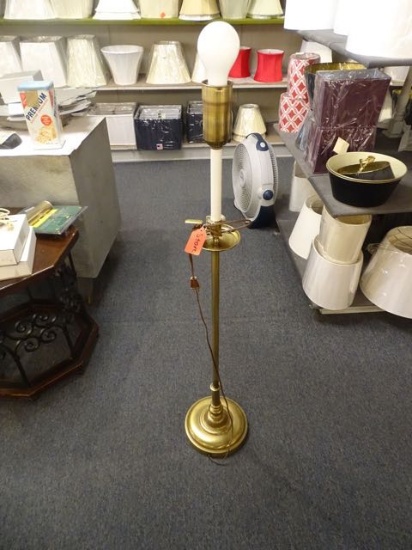 BRASS FLOOR LAMP  RETAIL $150