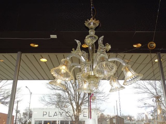 CHANDELIER MURANO 6/LIGHT RETAIL $4,400