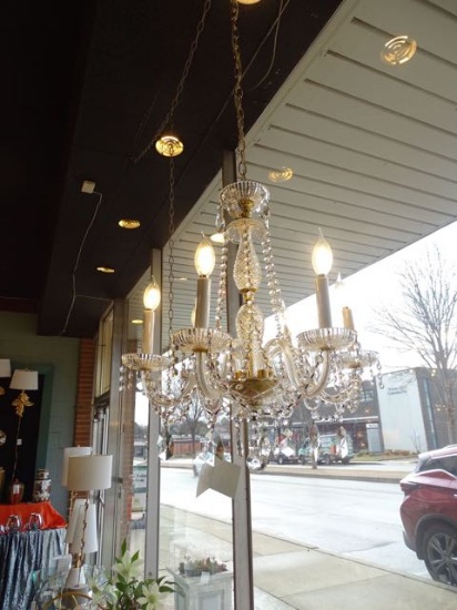 CHANDELIER CRYSTAL 6/LIGHT  RETAIL $799