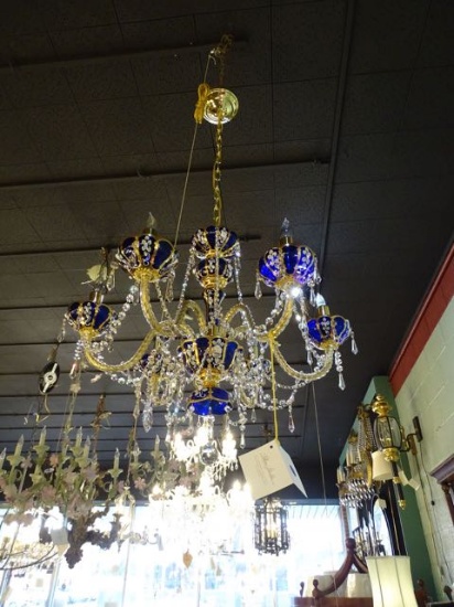 CHANDELIER CZECH REPUBLIC CRYSTAL  RETAIL $2715