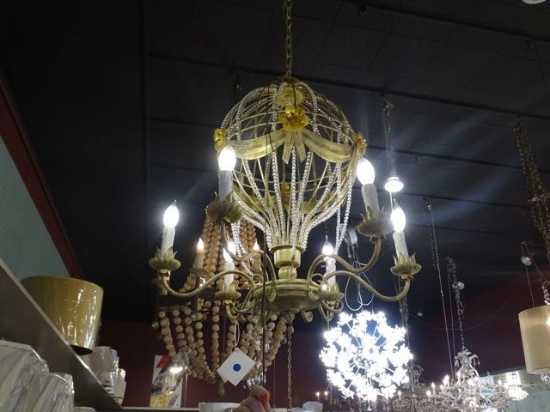 CHANDELIER HOT AIR BALLOON 6/LIGHT  RETAIL $625