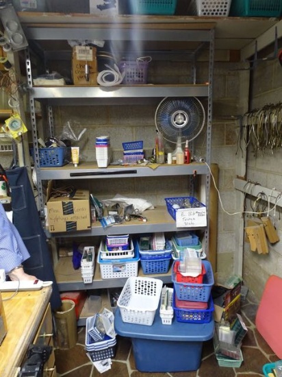 SHELF & CONTENTS TUBS & FAN