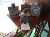 TEA CADDIES (X4)  RETAIL $148