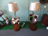STIFFEL LAMP TABLES (X2)  RETAIL $450