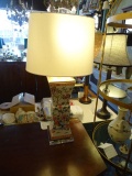 PORCELAIN LAMPS PINK & GREEN (X2)  RETAIL $322