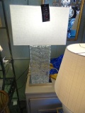 GLASS RECTANGLE LAMP  RETAIL $337