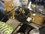 SCONCE BRASS 3/LIGHT (X2) RETAIL $75