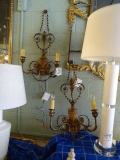SCONCE ANTIQUE BRONZE 2/LIGHT (X2)  RETAIL $172
