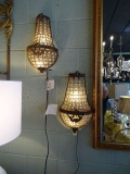 SCONCE CRYSTAL 2/LIGHT (X2)  RETAIL $437