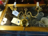 SCONCE BRASS 2/LIGHT  RETAIL $150